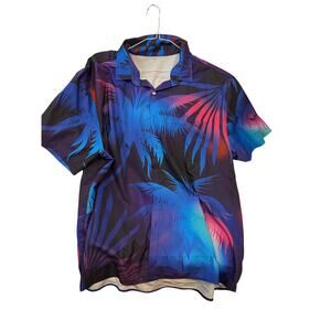 Tropical Hawaiin Button Down Short Sleeve Shirt Mens 3XL